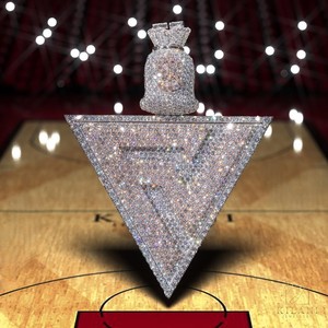 Colgante de Lujo Triangular con Diamantes de Moissanita VVS, Joyería Hiphop Iced Out, Letra Inicial, Plata 925, Colgante Personalizado de Moissanita Hiphop - Product Image 6