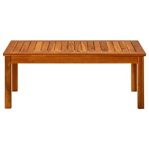 Mesa de Centro de Madera Maciza de Acacia, Mesa de Exterior Natural - Product Image 2