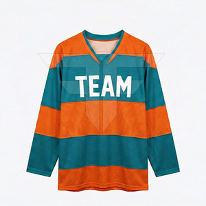 Camiseta de Hockey sobre Hielo Transpirable, 100% Poliéster, Protección UV, Estampada - Product Image 3