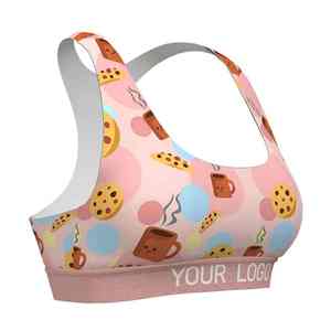 Soutien-gorge de sport côtelé sans couture personnalisé, léger, en nylon et polyester, pour le yoga, la gym et les entraînements, pour femmes, vêtements de sport - Product Image 4