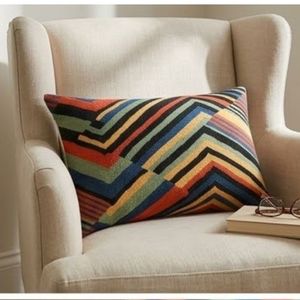 Housse de coussin rectangulaire à motif géométrique, style bohème, tissée, fabriquée en Inde, prix de gros - Product Image 4