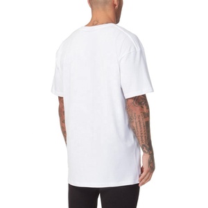 OEM Streetwear lourd 100% coton épaule tombante Hip Hop t-shirt personnalisé surdimensionné lâche hommes grande taille t-shirts - Product Image 4
