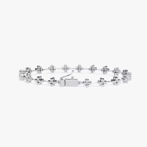 Elegante Pulsera de Tenis con Diseño de Mariposa, Joyería Fina con Diamantes de Moissanita, Plata de Ley 925 para Niños, Certificada - Product Image 2