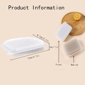 2pcs Double-Sided Soft Bristles <b>Vegetable</b> <b>Brush</b> Fruit & <b>Vegetable</b> Scrubber Kitchen Utensil Cleaning Tool - Product Image 3