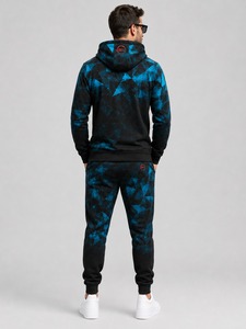 Casual Tracksuit Set Soft Cotton Blend Men <b>Hoodie</b> and Jogger Pants Two Piece Lounge Wear Gym <b>Workout</b> Travel Outfit - Product Image 5