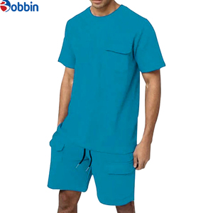 Comfortable and Breathable Unisex Outfit Cargo Shorts Set New Summer Collection Customized Trade Men's Plus Size Jogger Set - Product Image 4