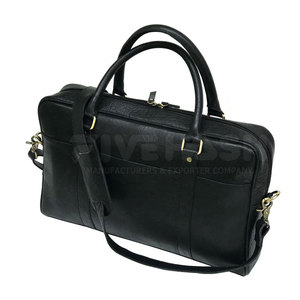 Elegante Maletín para Portátil de Cuero con Múltiples Bolsillos y Costuras Resistentes, Ideal para Profesionales, Uso en la Oficina y Viajes - Product Image 3