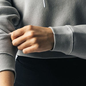 JAZO INDUSTRIES Women's Customized Solid <b>Long</b> Pullover Hoodie 100% Cotton Eco-Friendly Comfortable Breathable Winter Knitted - Product Image 6