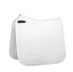 Quilted Horse Saddle Pad | Breathable Equestrian Saddle Cloth with Faux <b>Fur</b> Trim | Horse Riding Equipment Wholesale - Product Image 2
