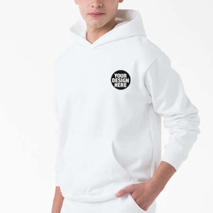 Sweat à capuche en molleton épais 100% coton délavé sur mesure, teint en pièce, style streetwear, vente en gros - Product Image 3