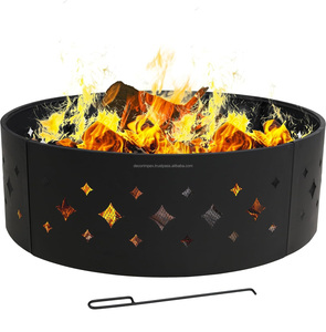 Fire Pits for Outside Outdoor Fireplace Large Square Wood Burning Fire Pit Heavy Duty for Patio BBQ <b>Camping</b> Bonfire - Product Image 6
