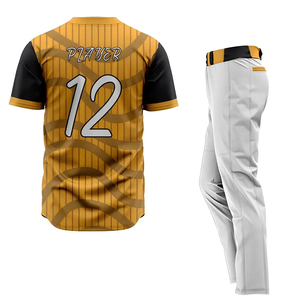 Uniforme de Béisbol de Entrenamiento con Tela de Secado Rápido, Gorra de Béisbol Personalizada, Bolsa, Sublimación, Serie de Uniformes para Clubes y Equipos, Camiseta de Béisbol - Product Image 3