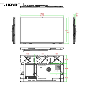 Écran de collaboration d'entreprise 110 pouces, système double Android/Windows <span class=keywords><strong>avec</strong></span> haut-parleur <span class=keywords><strong>et</strong></span> microphone pour salles de réunion exécutives - Product Image 5