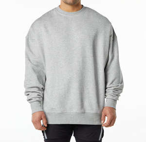 Sudadera de Invierno para Hombre, Cuello Redondo, Bordada, Blanca, Casual, Manga Larga, 100% Algodón, Cómoda, Estilo Urbano - Product Image 5