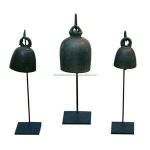 Artisanat cloches rustiques avec support cloches de ferme rustiques accessoires de décoration de maison fournitures de décoration de noël cloche de pays - Product Image 4