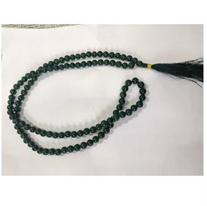ผู้ส่งออกอัญมณีจากอินเดีย หยกเขียวแบบญัปปามะลา สร้อยลูกปัดขัดเงาสำหรับการทำสมาธิ มีจำหน่ายในราคาดี - Product Image 2
