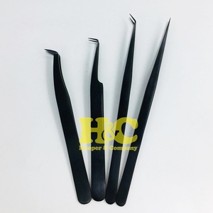 Pinzas Profesionales de Acero Japonés para Extensión de Pestañas, Punta Suave, Agarre Perfecto, Duraderas, Empaque Personalizado con Logotipo, MOQ 30 Piezas - Product Image 3