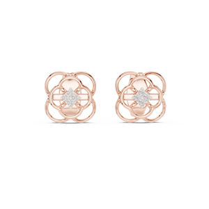 Juego de Aretes Clásicos con Diamantes Cultivados en Laboratorio, Oro Amarillo Sólido de 18 Quilates, Baño de Rodio, Corte Brillante, Certificados, para Compromiso, Boda, Fiesta - Product Image 5