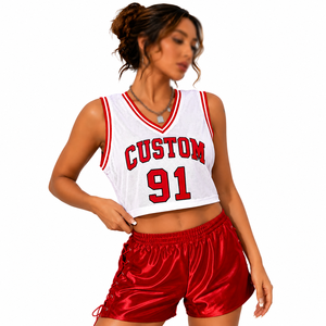 Chaleco Corto de Malla sin Mangas para Mujer, Jersey de Fútbol Americano, Ropa Deportiva Personalizada, Fabricante de Marca Privada - Product Image 3