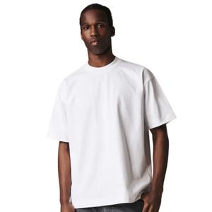 Men Super Heavyweight Blank T <b>Shirt</b> <b>White</b> Oversized Cotton <b>Short</b> <b>Sleeve</b> Crew Neck Minimal Plain Tee OEM Supply - Product Image 5