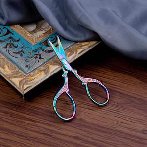 Stainless Steel Blade Sewing Scissors for Embroidery with Leather Sheath - Product Image 5
