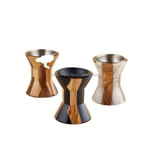 Quemador de Incienso Árabe Mabkhara Artesanal de Resina Epoxi y Madera Natural para Oud de Lujo e Interiores Decorativos - Product Image 4