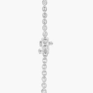 Collar de Cadena de Moissanita de Lujo para Mujer, Plata de Ley 925, Elegante Collar de Eslabones, Joyería de Moda Brillante, Accesorio de Regalo - Product Image 2