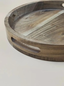 Honest Build Luxury Wooden Serving Tray Durable & Customizable for Reliable Use in <b>Kitchen</b> Dining Room Celebrations - Product Image 2