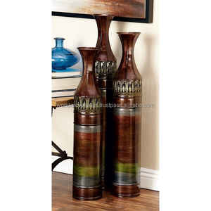 Jarrón de flores dorado creativo Simple y moderno, decoración clásica para el hogar y la sala de estar, florero de Metal de WONDER OVERSEAS - Product Image 6