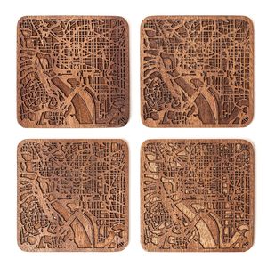Designer Wooden MDF <b>Drink</b> <b>Coasters</b> Stylish Coffee Cup Pads for Home Office Kitchen Bar Perfect Housewarming Gift - Product Image 6