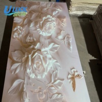 Panneau mural intérieur en PVC à texture de roche, impression haute définition, marbre 3D, ignifuge, moderne, directement de l'usine, pour usage hôtelier