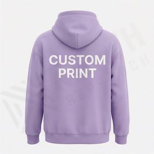 Fabricant de sweats à capuche unisexes OEM ODM pour l'hiver, sweat-shirt en molleton doux, production en gros, broderie personnalisée, 100% coton - Product Image 2