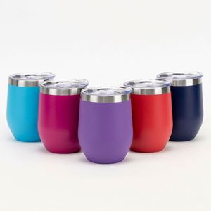 Vasos Térmicos Personalizados con Logotipo, de Acero Inoxidable, de 12 oz, sin Tallo, de Doble Pared, para Viaje, para Vino - Product Image 3