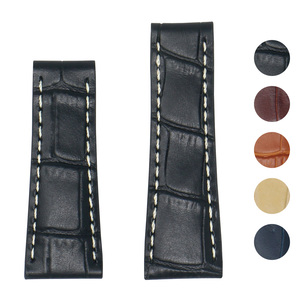 Bracelet de fitness en cuir véritable de haute qualité, couleur marron, confortable, bracelets de montre en cuir véritable pour hommes et femmes - Product Image 6