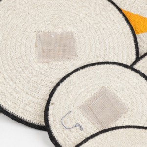 Minimalist afrika duvar tepsi jüt duvar askısı çok amaçlı duvar dekorasyon Placemat etnik Boho el sanatları seti 6 ev için d & eacute; D & eacute; - Product Image 6