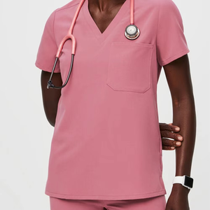 Custom Logo Wholesale Medical Protective Surgical Suit High Quality Stretchy Pants Nurse Uniforms Anti-Wrinkle <b>Scrub</b> <b>Set</b> - Product Image 6