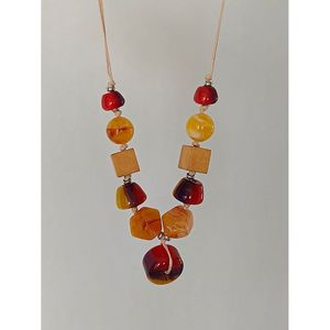 Collar de Resina de Diseño Artesanal con Patrones Artísticos para Boutiques en Línea y Colecciones de Moda, Surtido de Cuentas de Resina - Product Image 5