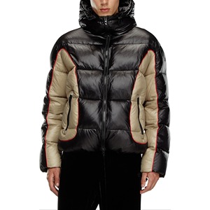 Chaqueta Acolchada Impermeable de Poliéster Ecológico para Hombre y Mujer, con Cuello Alto, Estilo Bomber, con Cierre, Servicio OEM, Acabado de Alta Calidad - Product Image 4