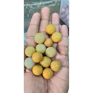 Vente en gros de pierres précieuses naturelles de haute qualité, aventurine jaune, taille petite, 15-20 mm, pierres précieuses en vrac, boule d'amour, cristal sculpté, cadeau de fête, décoration - Product Image 3