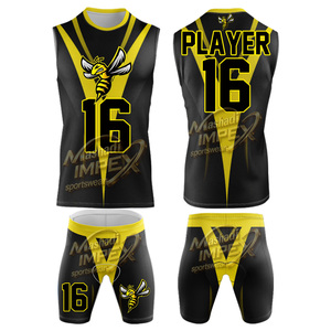 Pure Youth Custom Full Sublimation Lightning 7 v 7 <b>Compression</b> Turtleneck Jersey Streetwear Skull 7v7 Flag Football Jersey - Product Image 4