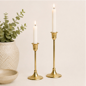Stylish Solid Brass Gold <b>Candlestick</b> <b>Holders</b> Set Candle Stand for Wedding Centerpieces and Modern Home Decor Wholesale Supply - Product Image 2