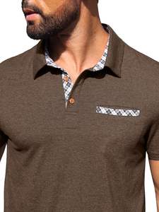 เสื้อยืดผู้ชายแขนสั้นผ้าโพลีเอสเตอร์เนื้อนุ่ม ยืดหยุ่น ระบายอากาศได้ดี สวมใส่สบาย เหมาะกับการเคลื่อนไหวในชีวิตประจำวัน - Product Image 2