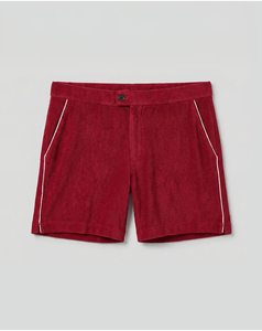 Men's Meron Color Summer Velvet Shorts Front High Street Style Board Pattern Oxford Fabric Breathable Solid Color Low MOQ 2026 - Product Image 1