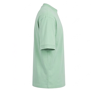 เสื้อยืดคอกลมแขนสั้นผู้ชาย ผ้าฝ้ายเรียบ สีพื้น ทรงปกติ สวมใส่สบาย เสื้อยืดเปล่าผ้าฝ้ายคุณภาพสูงสำหรับผู้ชาย - Product Image 5