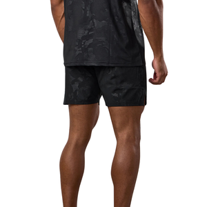 Mens Black <b>Camo</b> Training Shorts Lightweight Athletic Running Gym Workout Sports Activewear Quick Dry Shorts - Product Image 3
