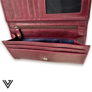 Portefeuille souple en cuir Nappa de qualité supérieure pour femme, design fin et minimaliste, rangement sécurisé pour cartes, prêt pour les voyages, doublure en coton, court - Product Image 4