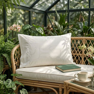 Fundas de Almohada Cuadradas Modernas Teñidas, Tejido de Poliéster y Algodón Ecológico, Costuras Duraderas y Acabado Limpio para Uso en el Hogar y Hoteles - Product Image 5
