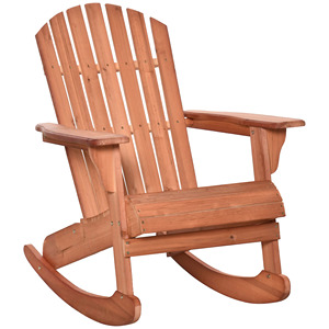 Teak Wood Traditional <b>Rocking</b> Garden <b>Chair</b> with Natural Color Comfortable for Villa Use - Product Image 1