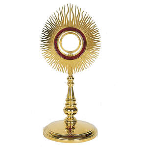 Monstranza de Latón Estilo Europeo, Monstranza de Latón Pulido, Monstranza Sagrada para la Adoración y Decoración de la Iglesia Católica - Product Image 2
