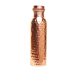 <b>Hot</b> Selling Hammered Pure Copper Water Bottle 1000ml Handcrafted Ayurvedic Leak-Proof Drinking <b>Flask</b> For Health Yoga & Gifting - Product Image 2